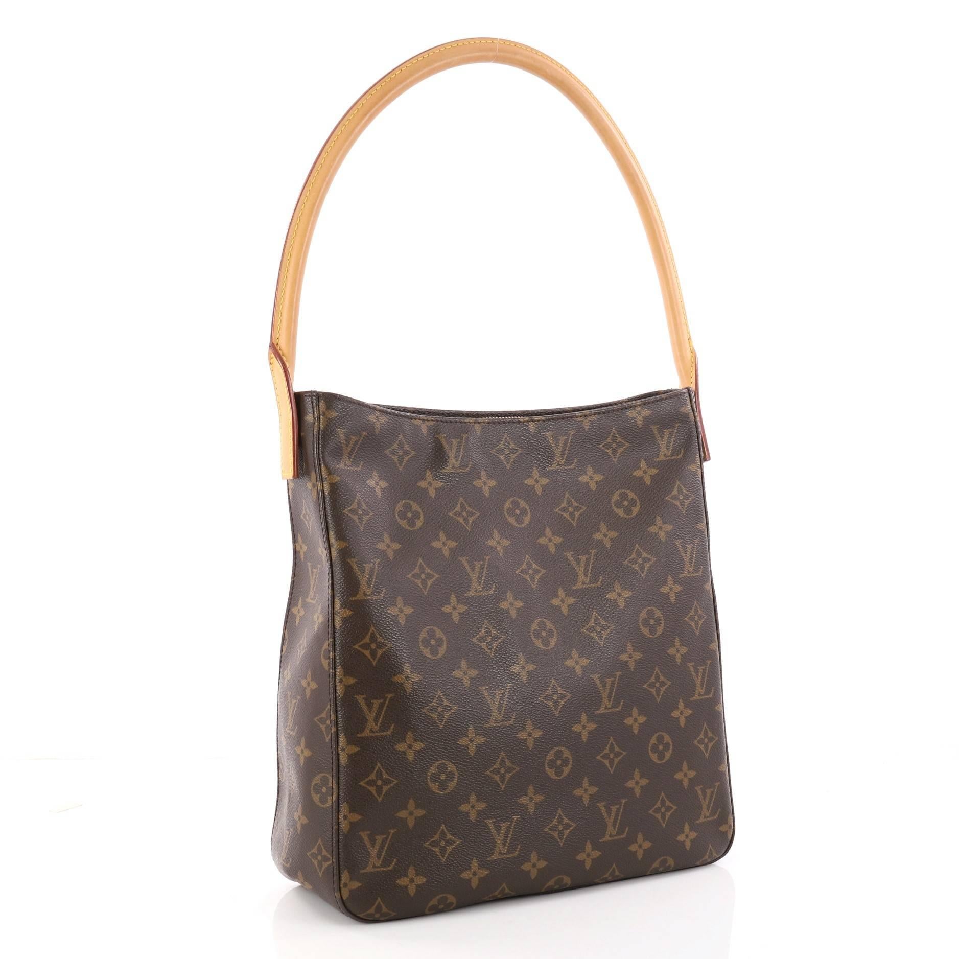 Black Louis Vuitton Looping Handbag Monogram Canvas GM