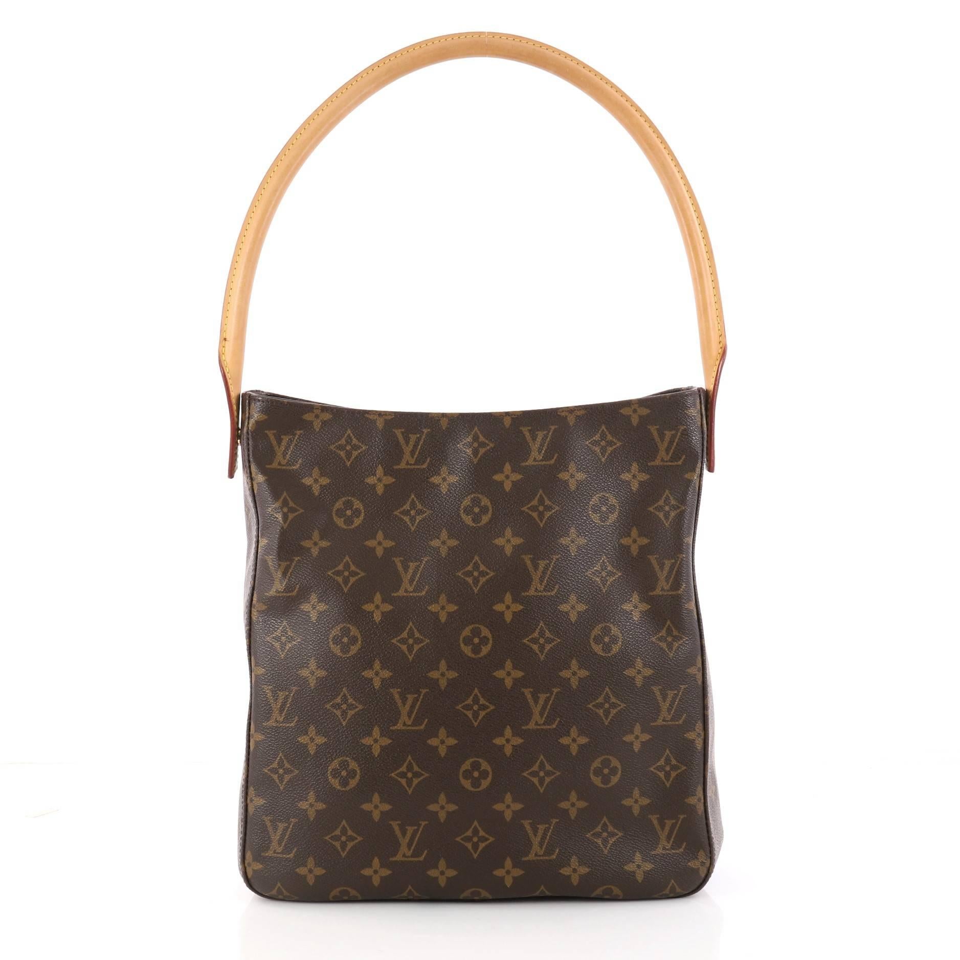 Louis Vuitton Looping Handbag Monogram Canvas GM In Good Condition In NY, NY