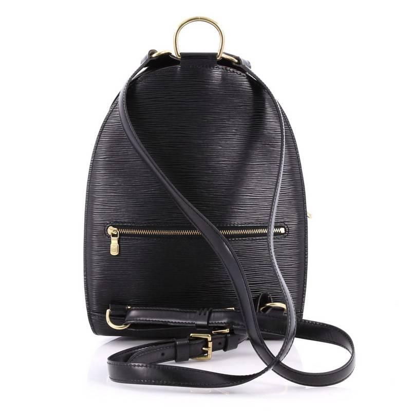 Black Louis Vuitton Mabillon Backpack Epi Leather