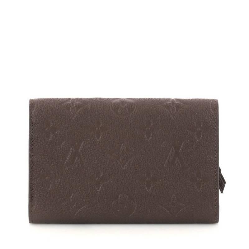 Black Louis Vuitton Compact Curieuse Wallet Monogram Empreinte Leather 