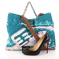 Chanel Watercolor Tote Quilted Canvas Large