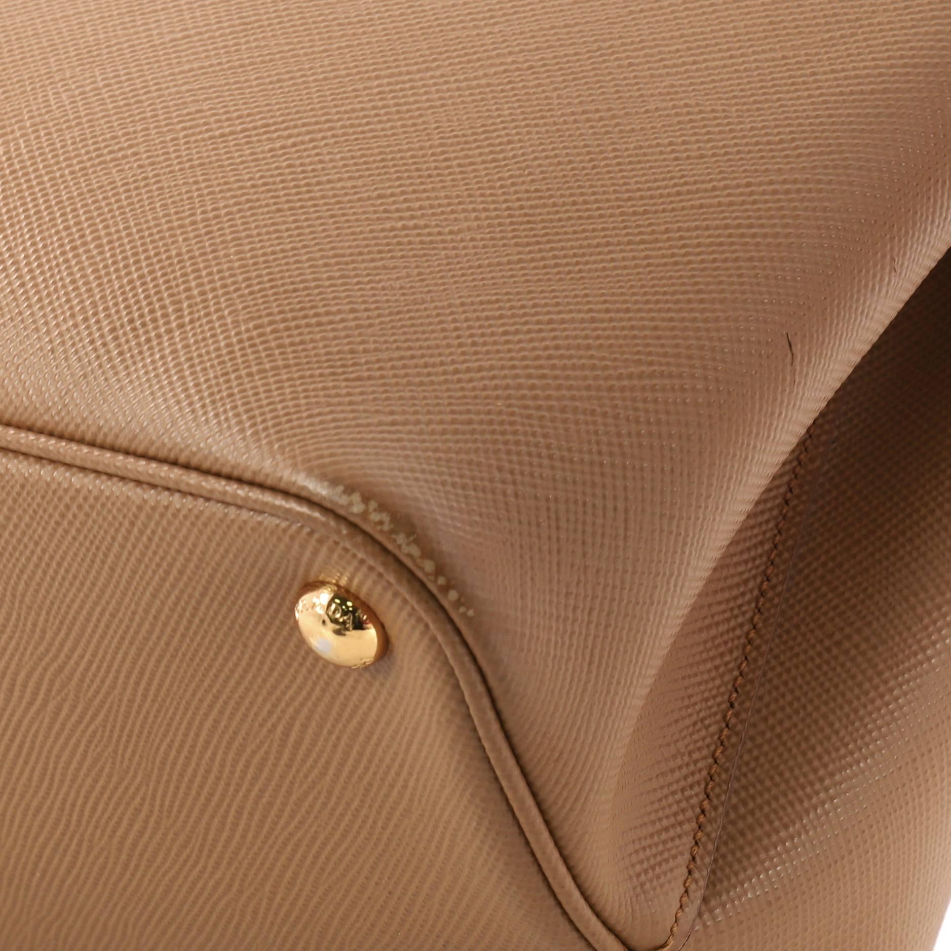 Prada Cuir Double Tote Saffiano Leather Medium 1