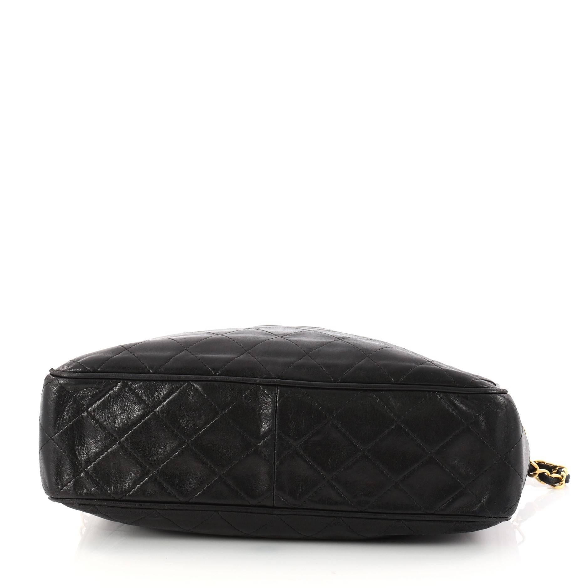 Women's Chanel Vintage Camera Tassel Bag Quilted Leather Medium