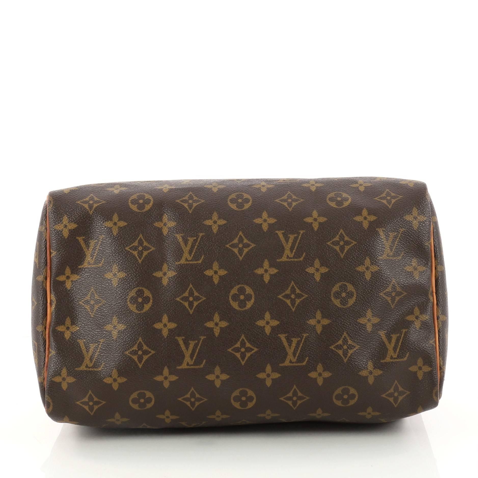 Louis Vuitton Speedy Handbag Monogram Canvas 30 1