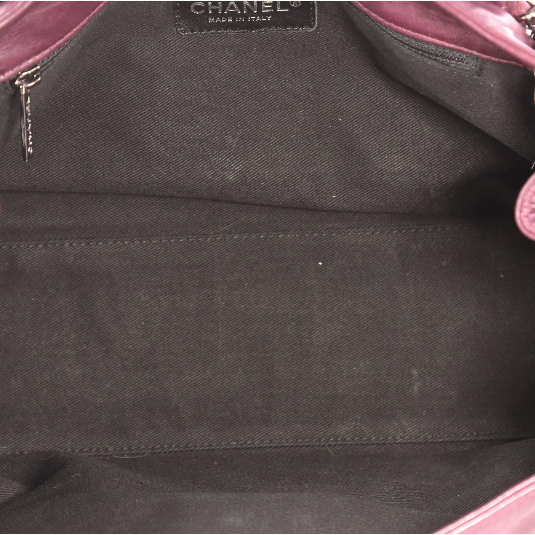 Chanel Lax Accordion Flap Bag Leather Medium 1