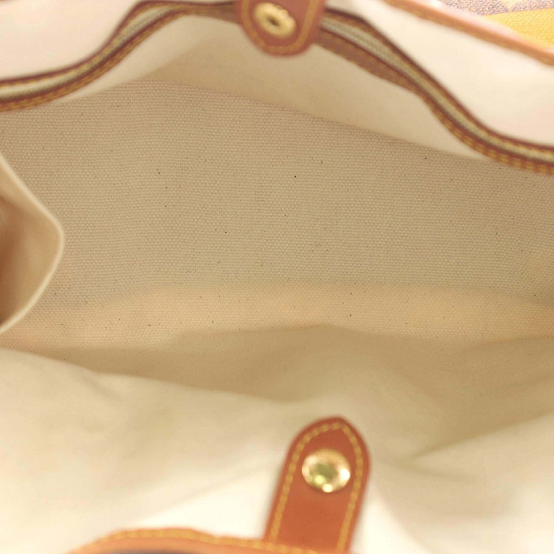 Louis Vuitton Tisse Sac Handbag Limited Edition Monogram Canvas Rayures PM 4