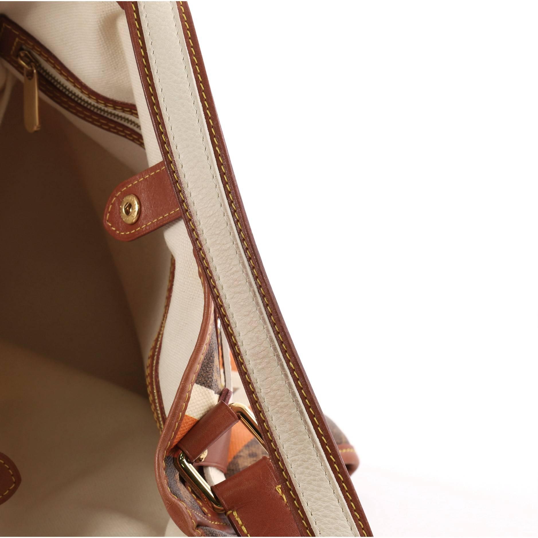 Louis Vuitton Tisse Sac Handbag Limited Edition Monogram Canvas Rayures PM 2