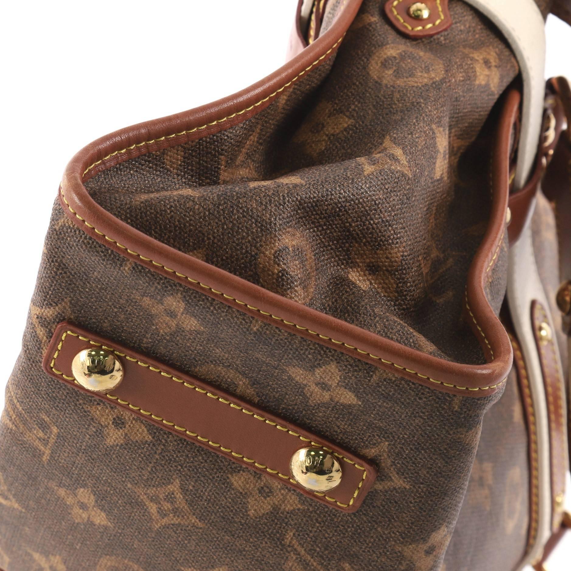 Louis Vuitton Tisse Sac Handbag Limited Edition Monogram Canvas Rayures PM 1