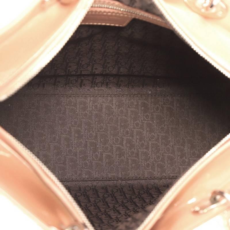 Christian Dior Lady Dior Handbag Cannage Quilt Patent Large 1