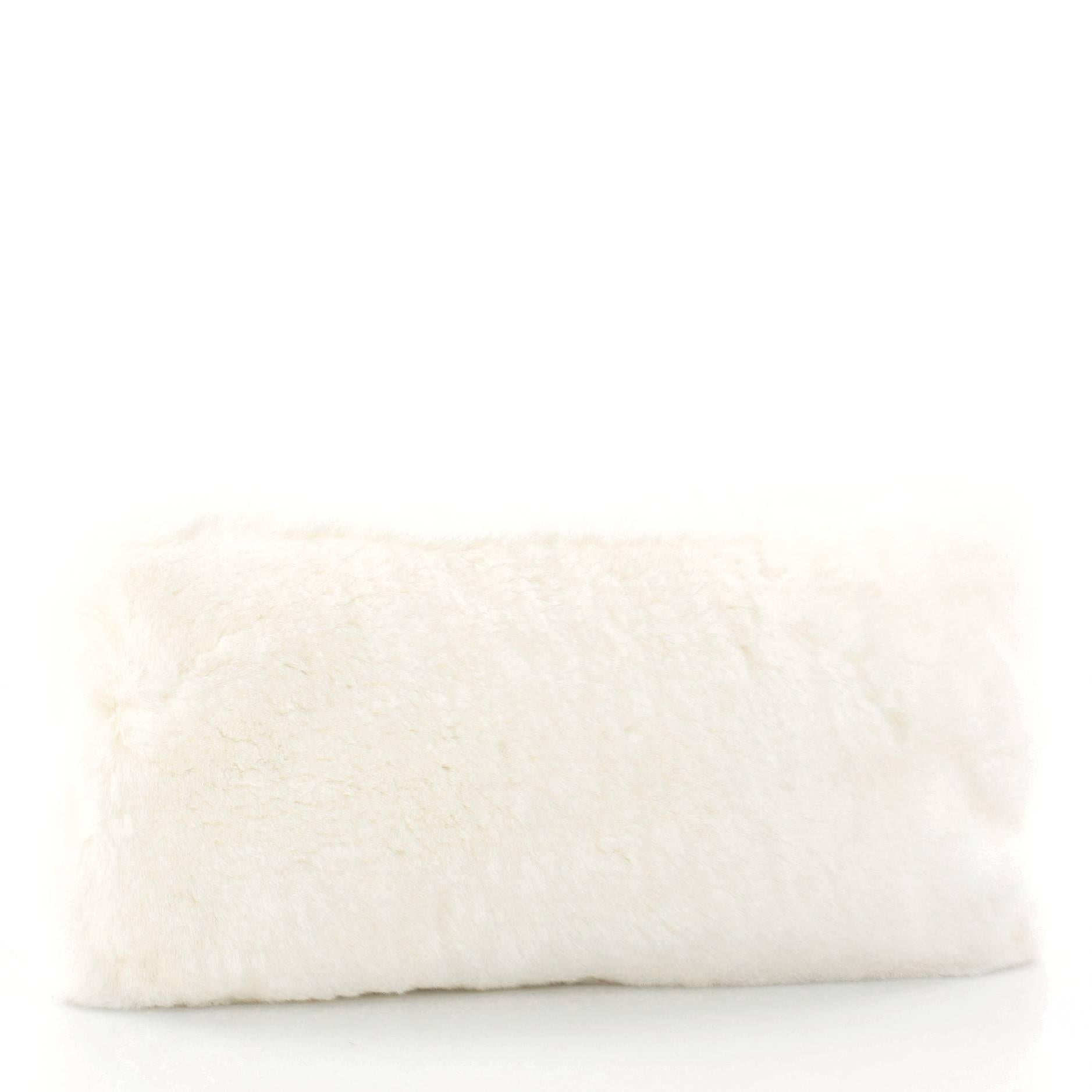 Miu Miu Crystal Clutch Fur Medium In Excellent Condition In NY, NY