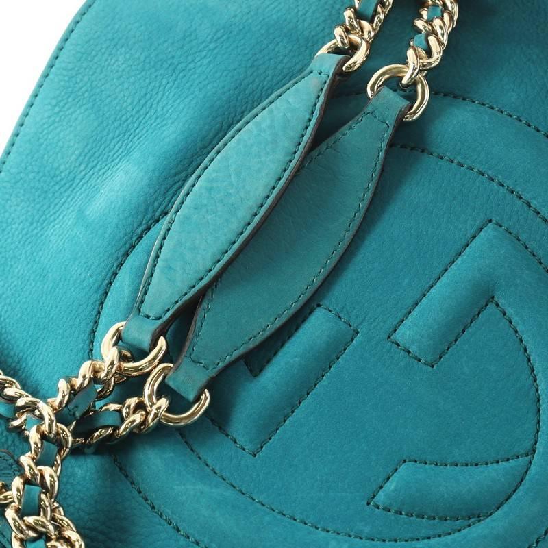 Gucci Soho Chain Strap Shoulder Bag Nubuck Medium 1