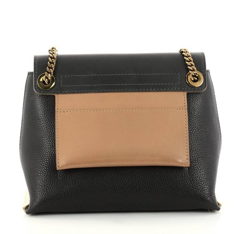 Women's Chloe Bicolor Clare Handbag Leather Small