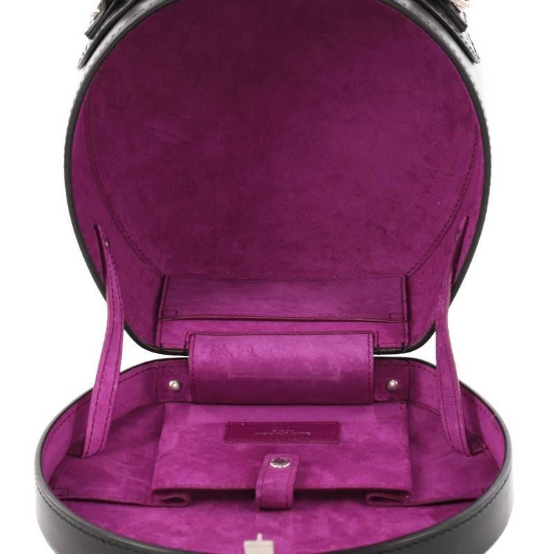 Saint Laurent Mica Hatbox Handbag Leather Small In Good Condition In NY, NY