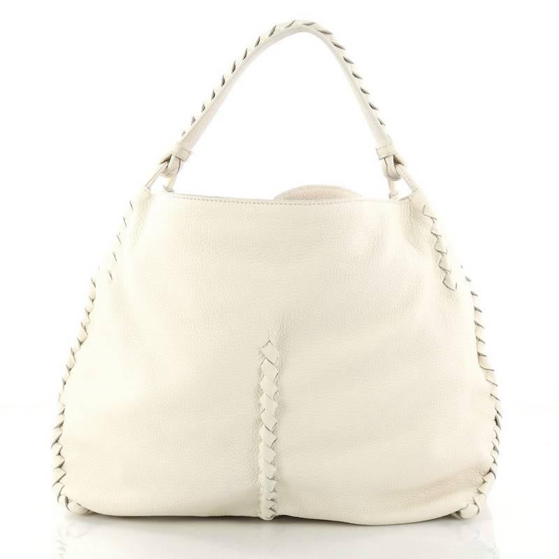 Bottega Veneta Shoulder Bag Cervo Leather In Excellent Condition In NY, NY