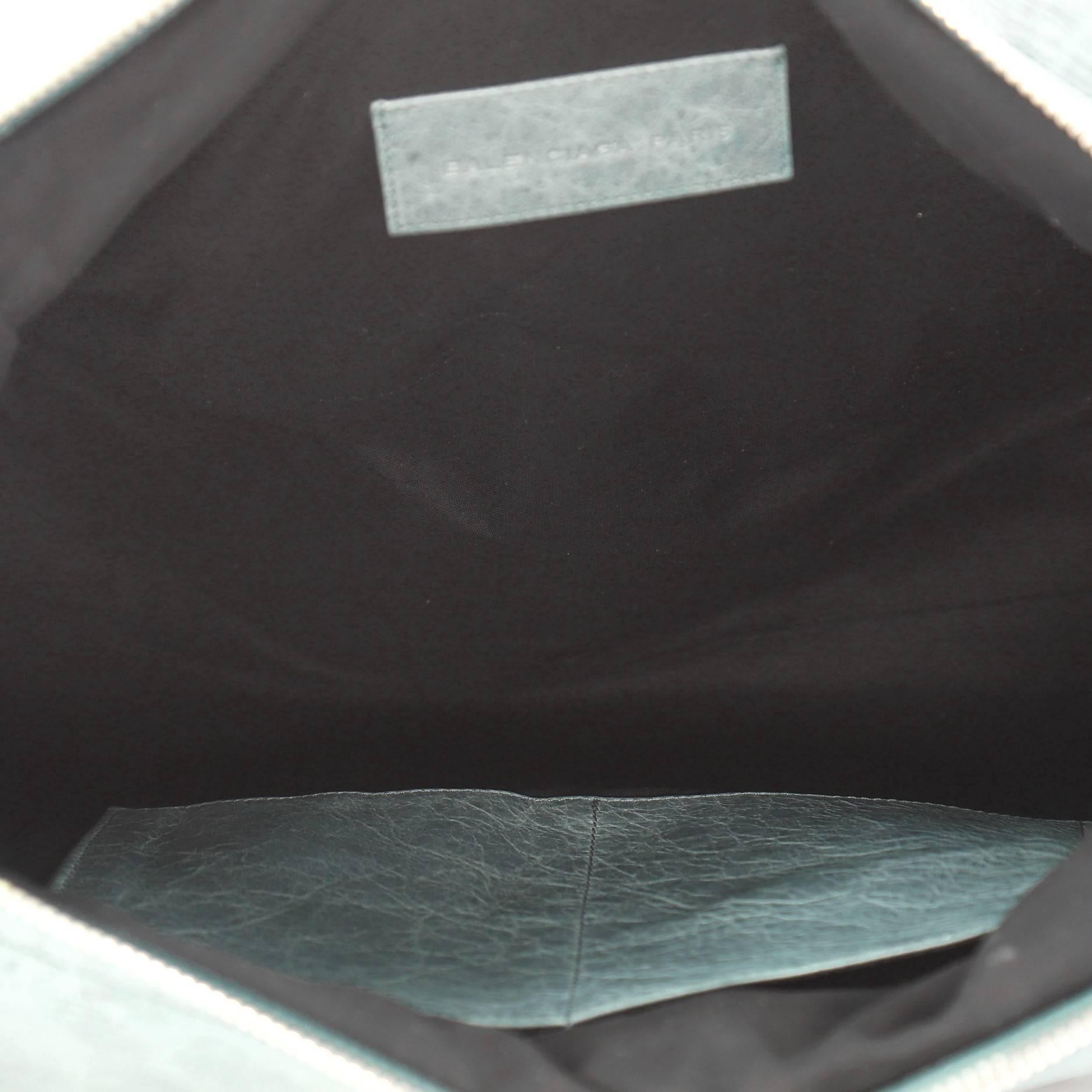 Women's  Balenciaga Folder Covered Giant Brogues Handbag Leather