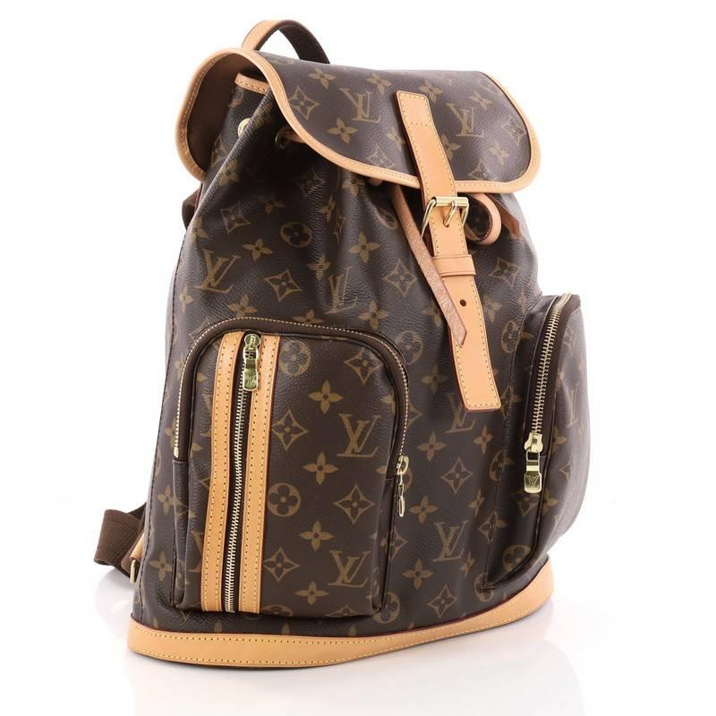 Black Louis Vuitton Bosphore Backpack Monogram Canvas