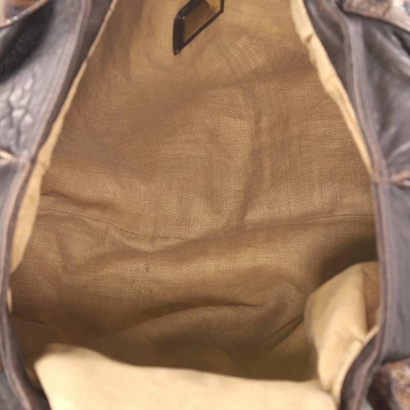 Fendi Tortoise Spy Bag Zucca Canvas and Leather 2