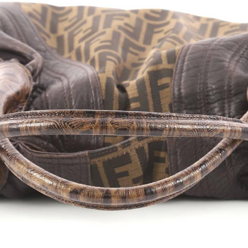 Fendi Tortoise Spy Bag Zucca Canvas and Leather 1