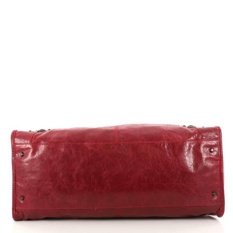 Women's Balenciaga Weekender Classic Studs Handbag Leather