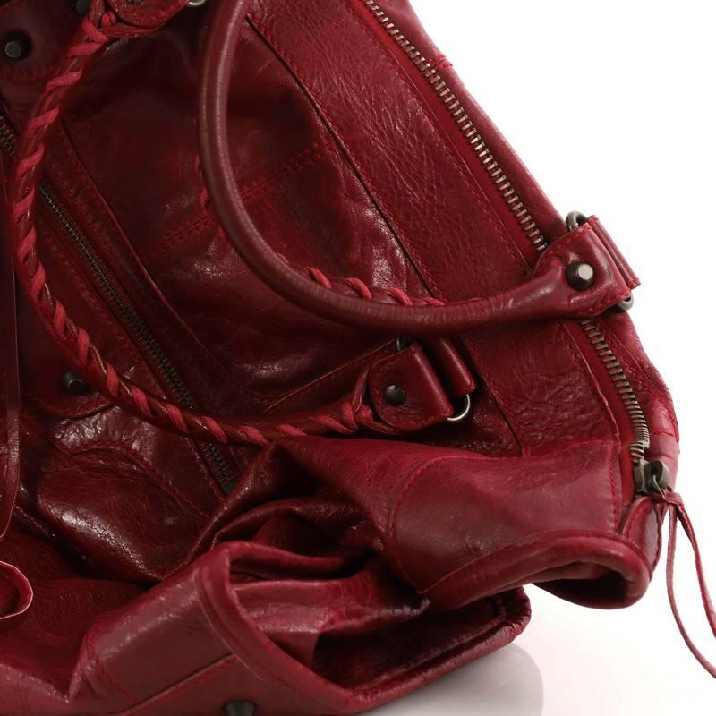 Balenciaga Weekender Classic Studs Handbag Leather 1