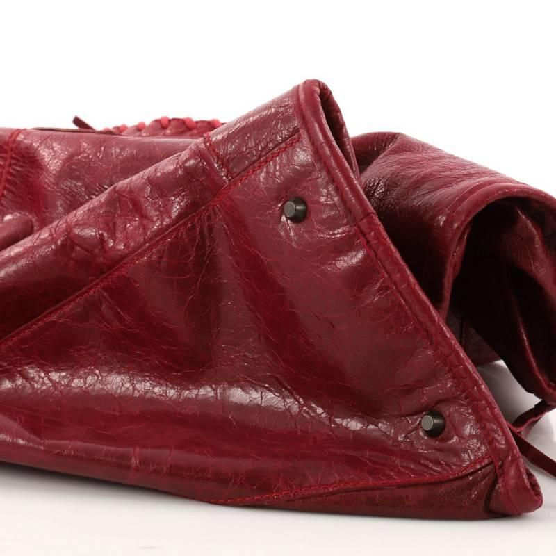 Balenciaga Weekender Classic Studs Handbag Leather 2