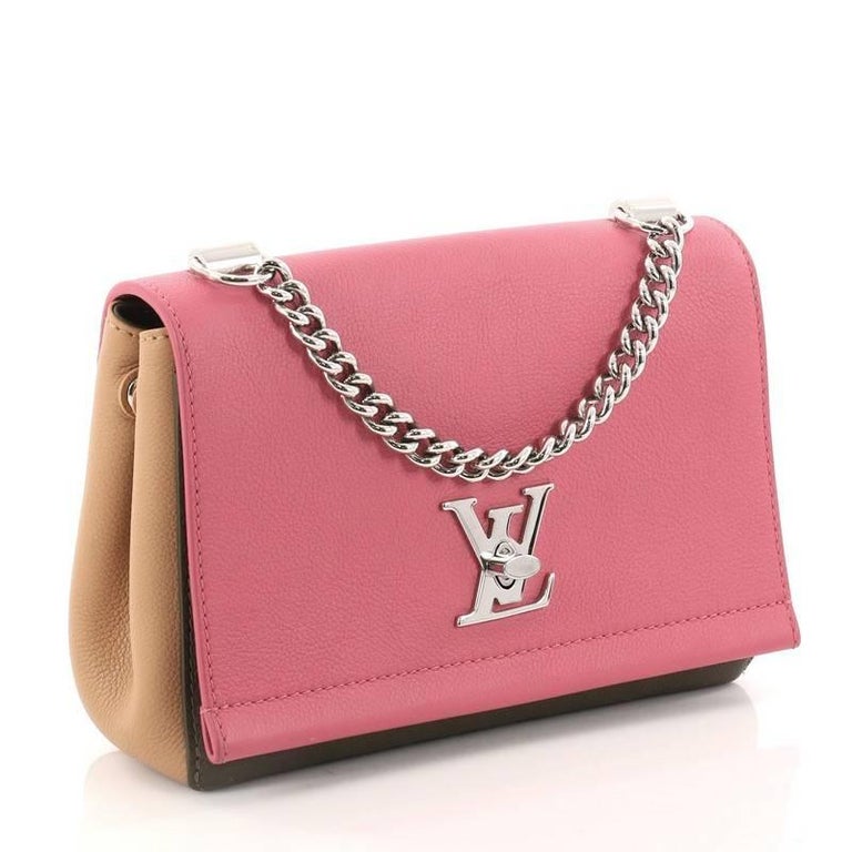 Louis Vuitton Lock Me 2 BB Handbag Shoulder Bag M51200 Noir Black Leather  Ladies LOUIS VUITTON