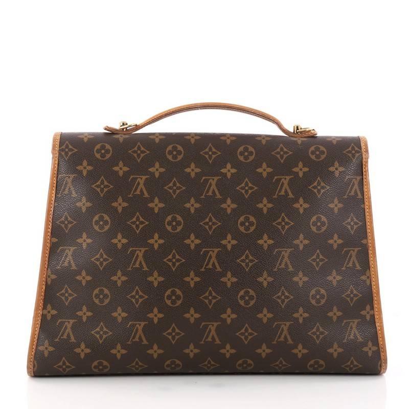 Louis Vuitton Beverly Briefcase Monogram Canvas MM In Good Condition In NY, NY