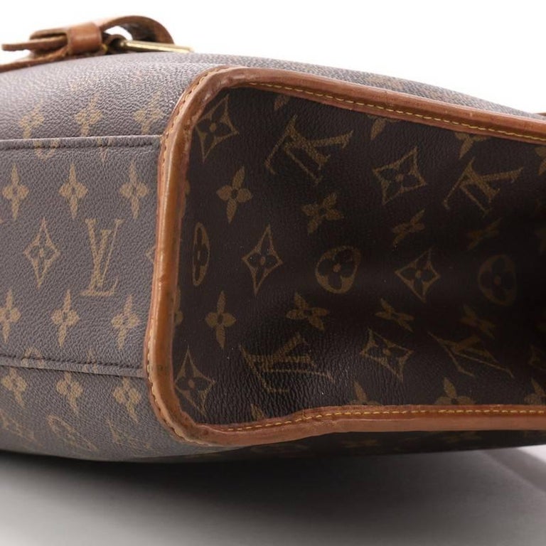 Louis Vuitton Beverly Briefcase with Monogram Canvas and Leather For Sale  at 1stDibs