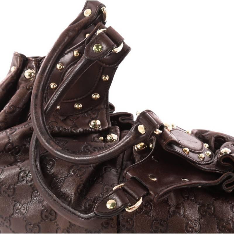 Women's or Men's Gucci Pelham Shoulder Bag Studded Guccissima Leather Medium