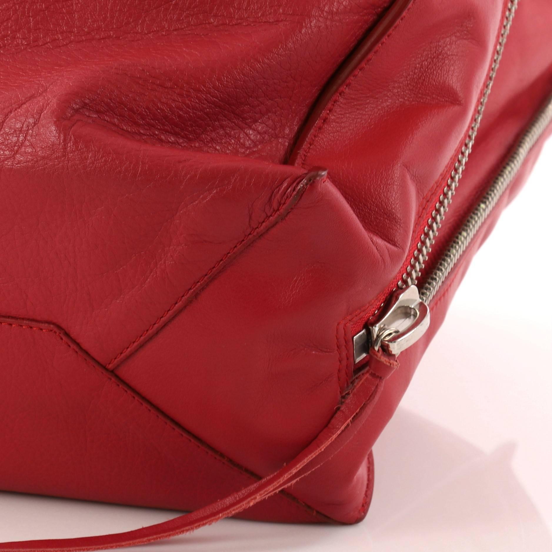 Balenciaga Papier A4 Zip Around Classic Studs Handbag Leather Mini In Good Condition In NY, NY