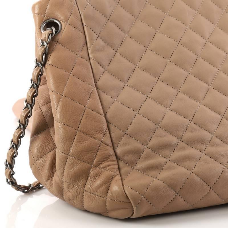 Chanel Istanbul Accordion Flap Bag Quilted Aged Leather Medium 3