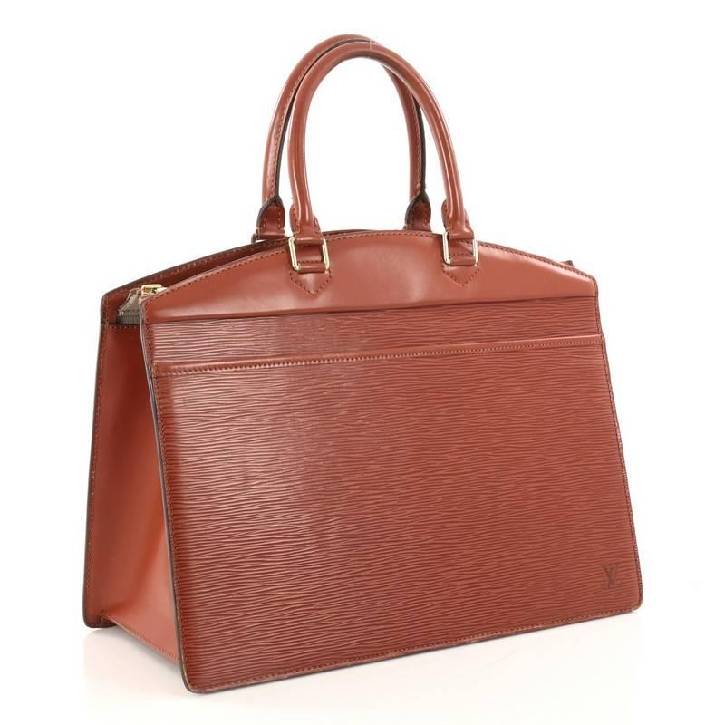 Brown Louis Vuitton Riviera Epi Leather Handbag 