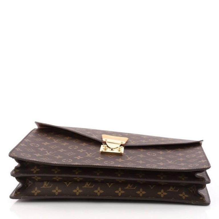 Louis Vuitton Serviette Dorian Taurillon Leather at 1stDibs