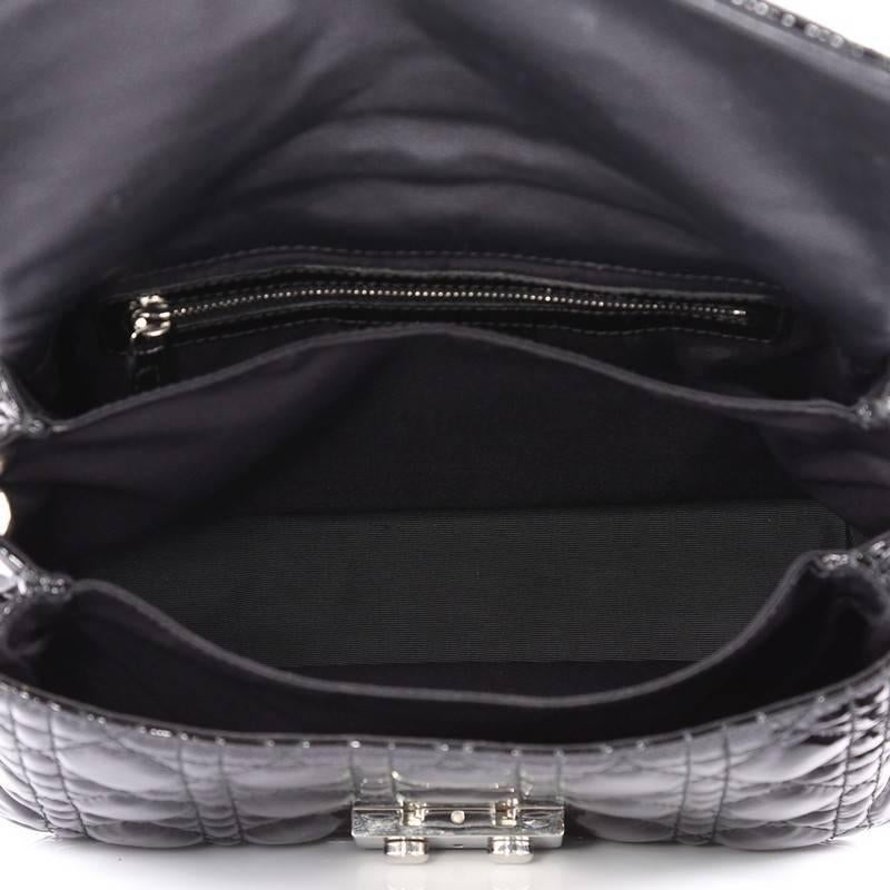 Christian Dior New Lock Flap Bag Cannage Quilt Patent Small 1