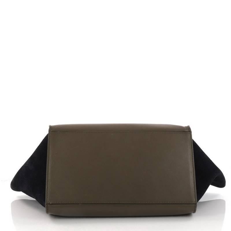 Celine Tricolor Trapeze Handbag Leather Small In Fair Condition In NY, NY