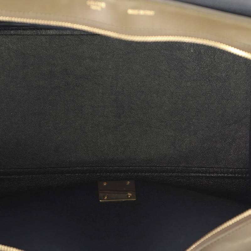 Celine Tricolor Trapeze Handbag Leather Small 4