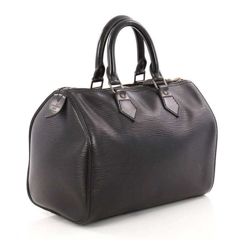 Black Louis Vuitton Speedy Handbag Epi Leather 30