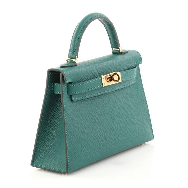 hermes mini kelly malachite