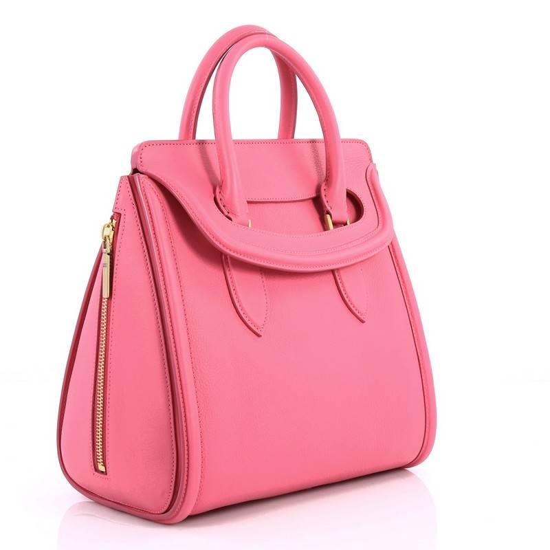 Pink Alexander McQueen Heroine Tote Leather Large 