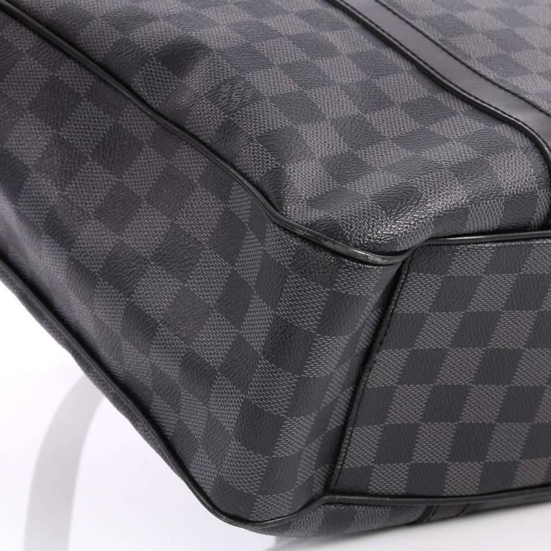 Black Louis Vuitton Tadao Handbag Damier Graphite MM 