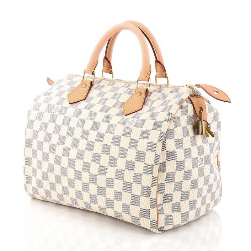 Louis Vuitton Speedy Handbag Damier 30 In Good Condition In NY, NY