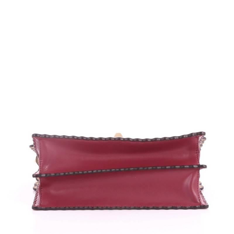 Women's or Men's Fendi Kan I Leather Medium Handbag 