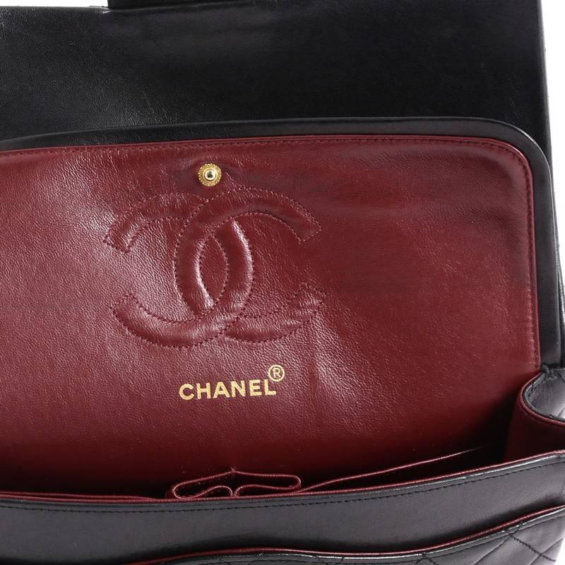 Chanel Vintage Classic Double Flap Bag Quilted Lambskin Small  2