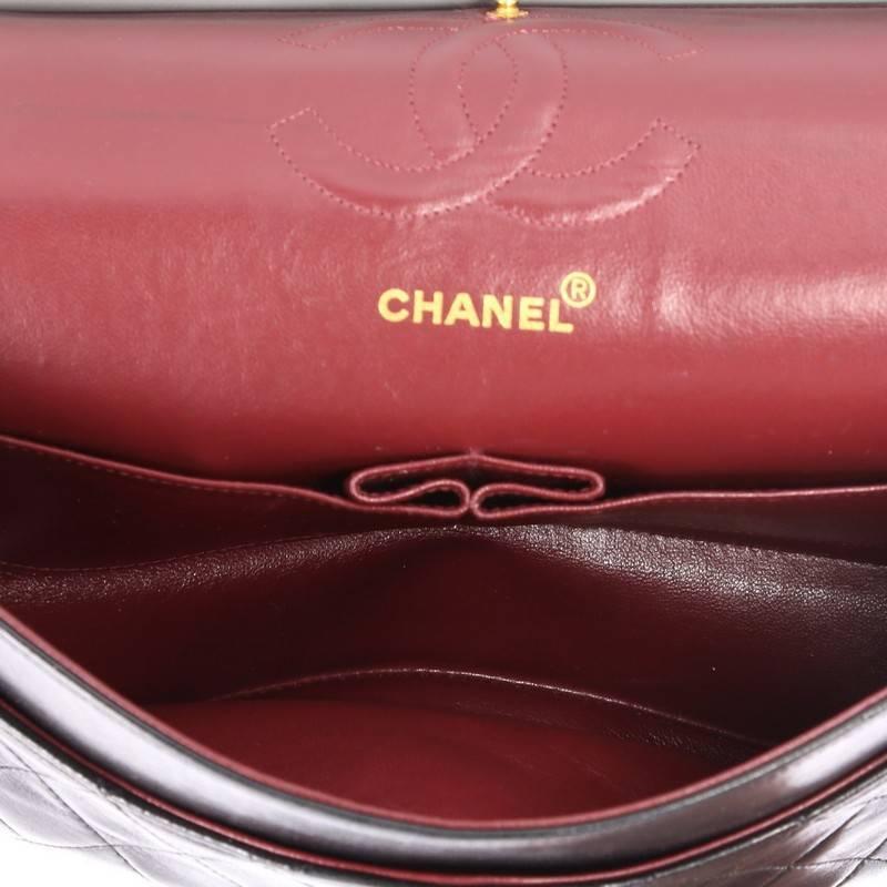Chanel Vintage Classic Double Flap Bag Quilted Lambskin Small  3