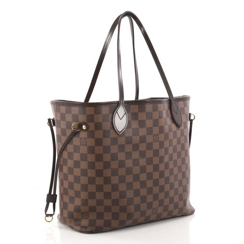 Gray Louis Vuitton Neverfull NM Tote Damier MM