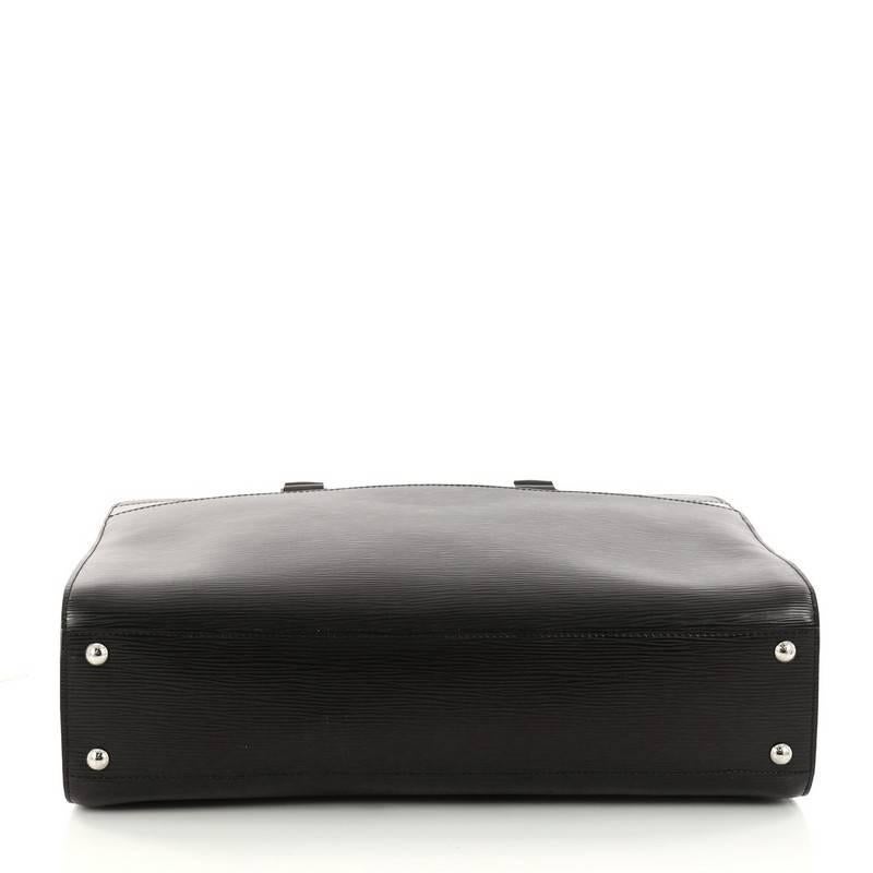 Women's or Men's Louis Vuitton Bassano Handbag Epi Leather GM