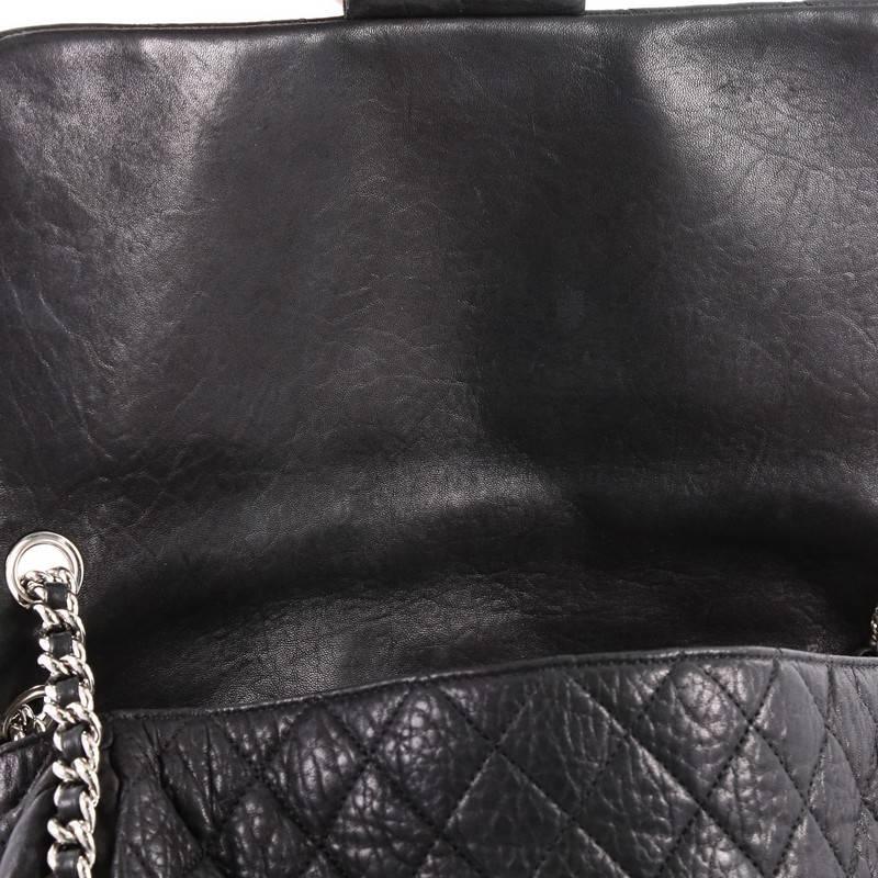 Chanel Chain Around Flap Bag Quilted Leather Maxi In Good Condition In NY, NY