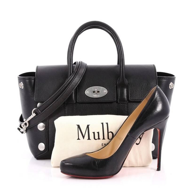 Mulberry bayswater black silver new arrivals