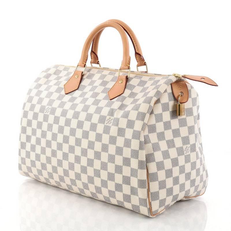 Women's or Men's Louis Vuitton Speedy Handbag Damier 35