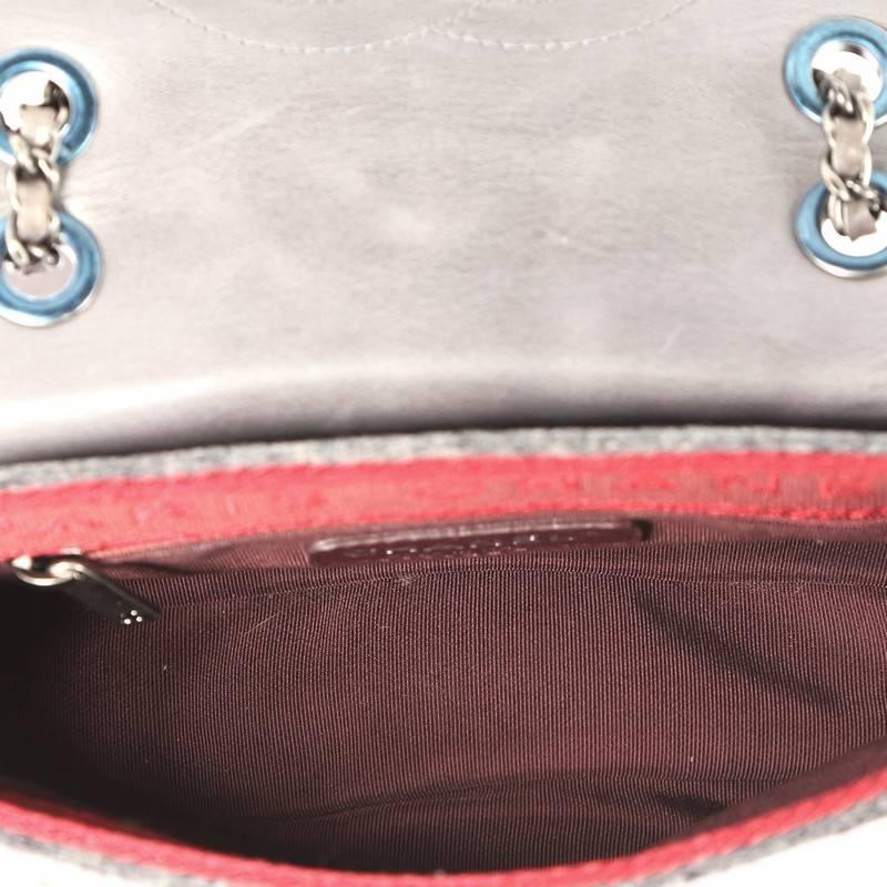 Chanel Paris-Salzburg Flap Bag Felt and Quilted Calfskin Mini 2